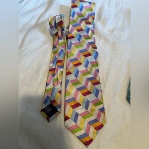 Bundle of 2 Paul Fredrick ties. Silk. Colorful.